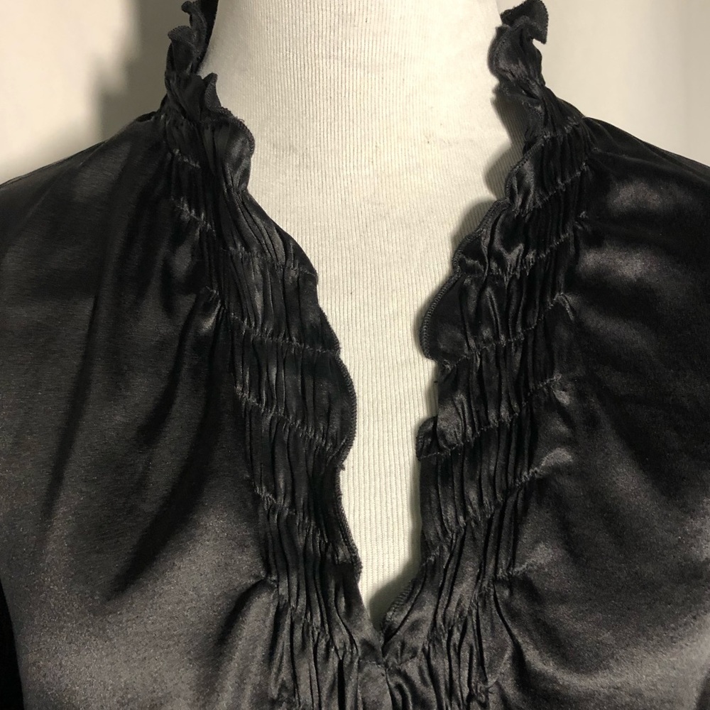 View Silk Ruffled Top - Picture 10 of 11